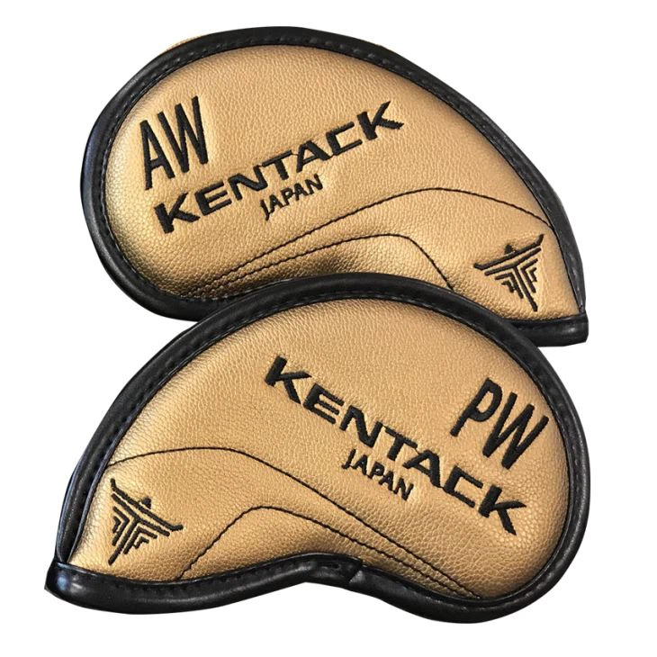 Kentack Golden Color Polyurethane PU Golf Iron Headcover Factory